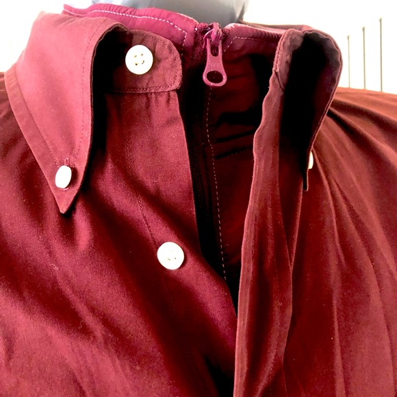 Gap men’s burgundy long sleeve Size XL Classic Fit 100% cotton blends - Picture 4 of 4